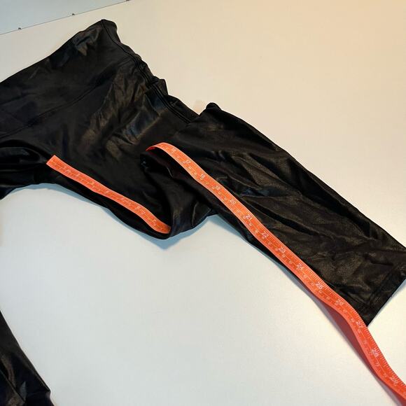 SPANX Leggings Size S Black Faux Leather - Picture 9 of 14